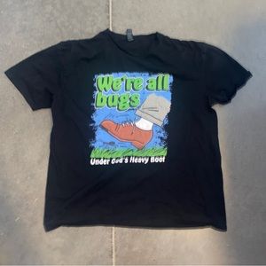 Gildan Graphic Tee Shirt Mens Size XLarge Funny Black Short Sleeve TShirt